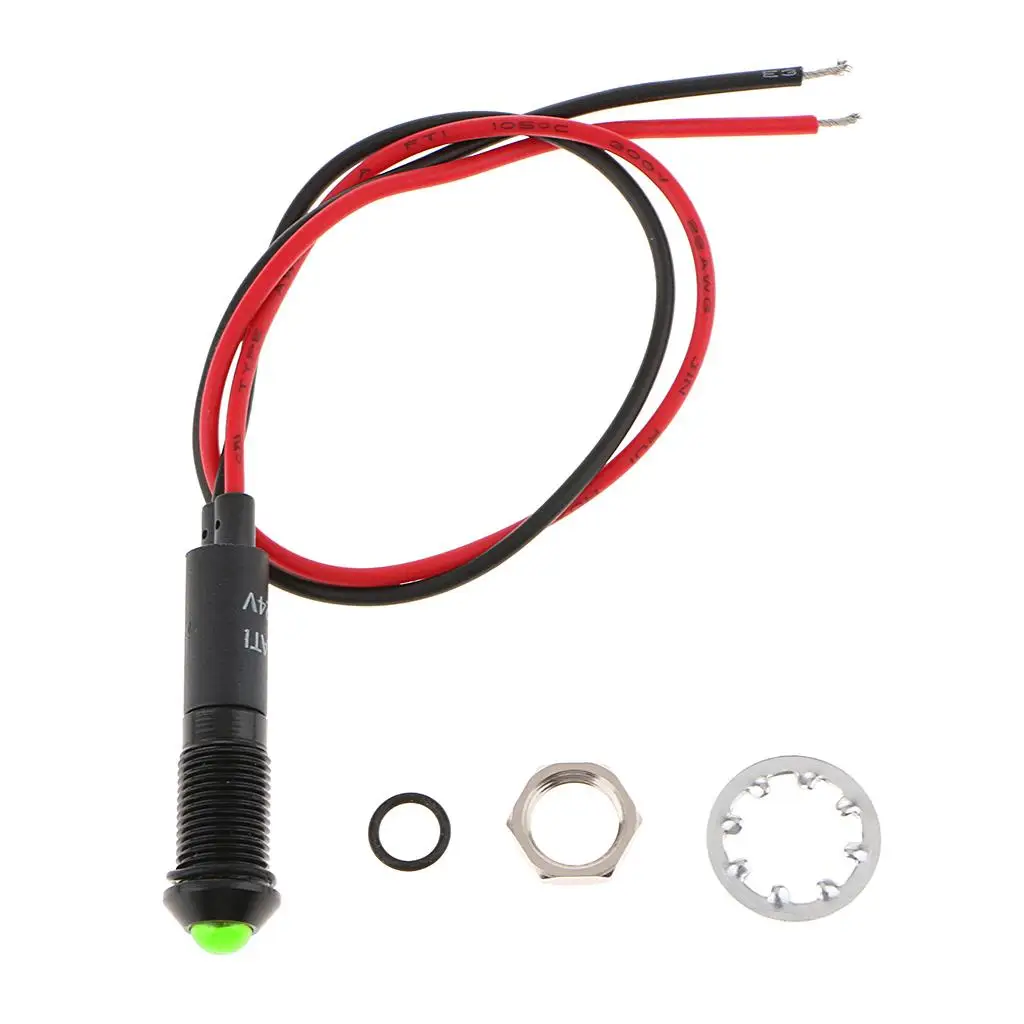 

Car Motorcycle 24 V 8 Mm LED Panel Indicator Warning Light