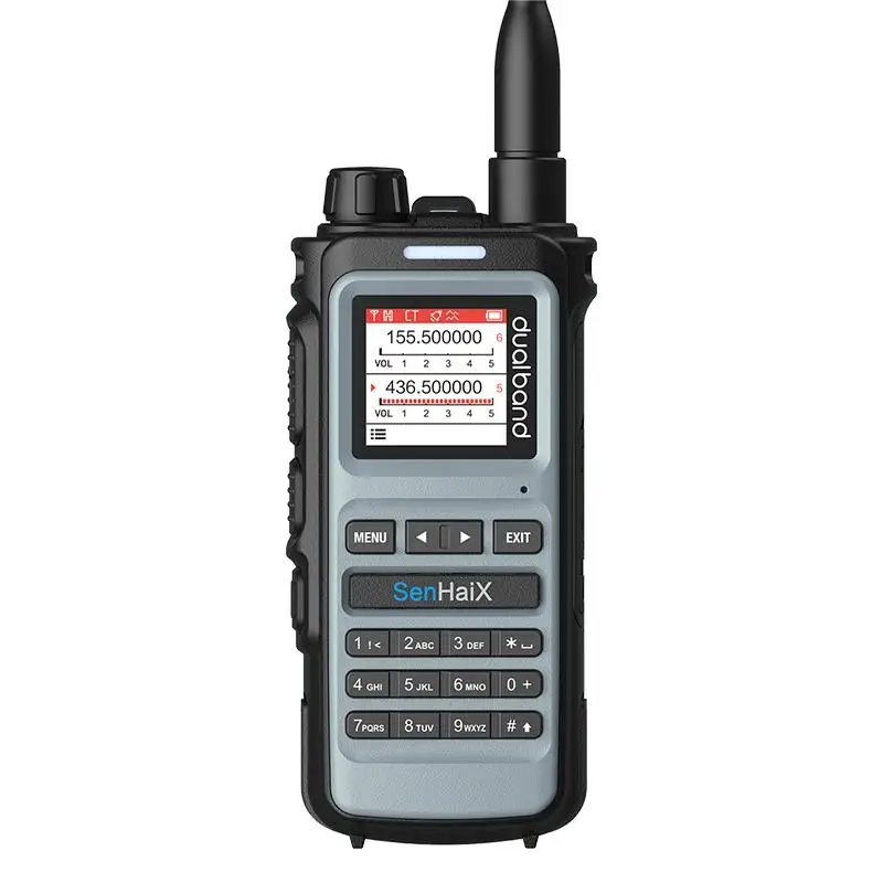 Original SENHAIX 8600 UHF VHF Ham Walkie Talkie TPU Dual Band HAM Transceiver Interphone Handheld Radio