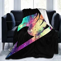 fairy tail anime marking flannel throw blanket ultra soft bedspread microfiber fleece blanket durable home decor perfect