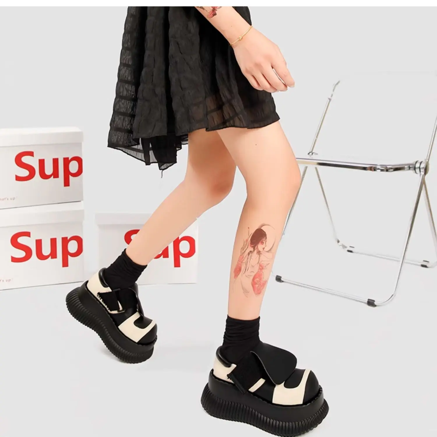 Допамин японский кожаный женский Миллениум девушка Y2g Маффин большой головы