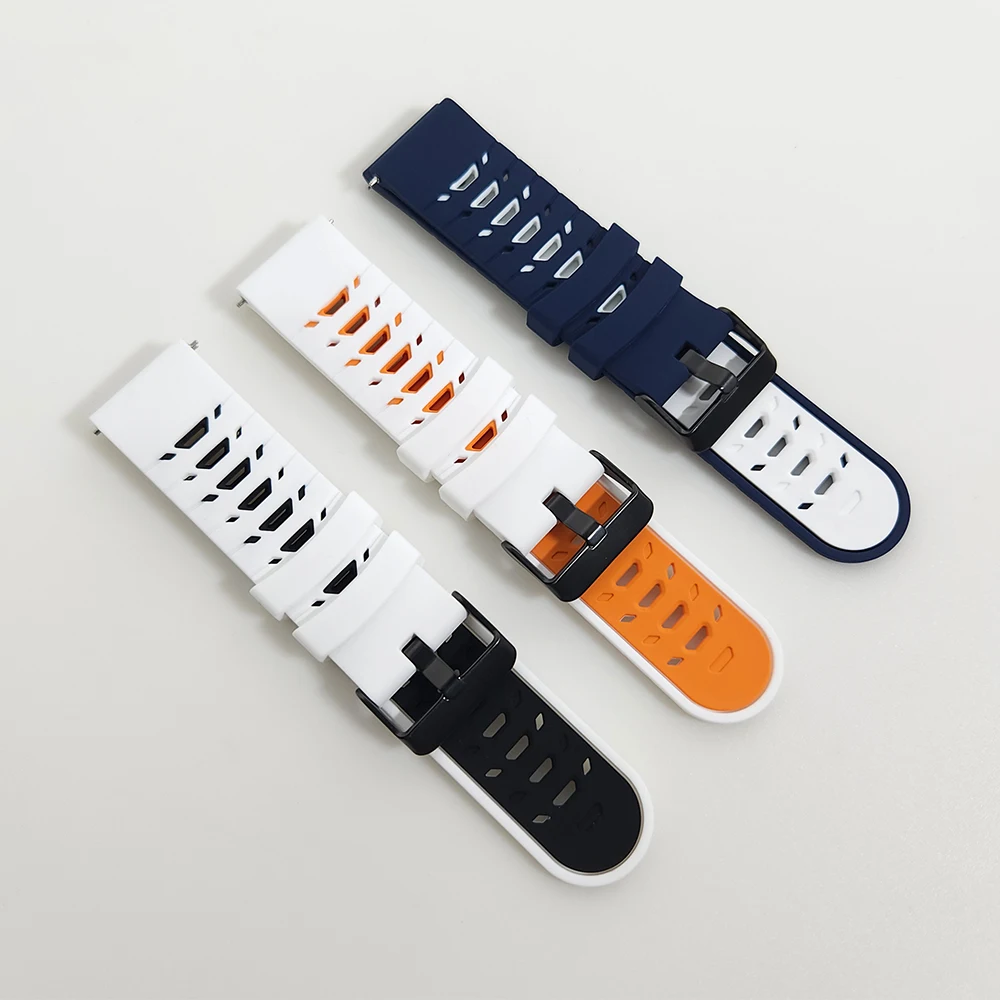 

For Samsung Galaxy Watch 3 45mm 41mm/46mm 42mm/Active 2 44mm 40mm/S3 Sport Silicone Strap Bracelet Replacement Accessories Band