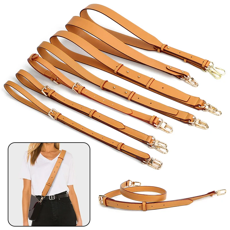 100% Genuine Leather Cowhide Bag Strap For Crossbody Bag Shoulder Straps Replacement Adjustable Long Belts Bag Accessories