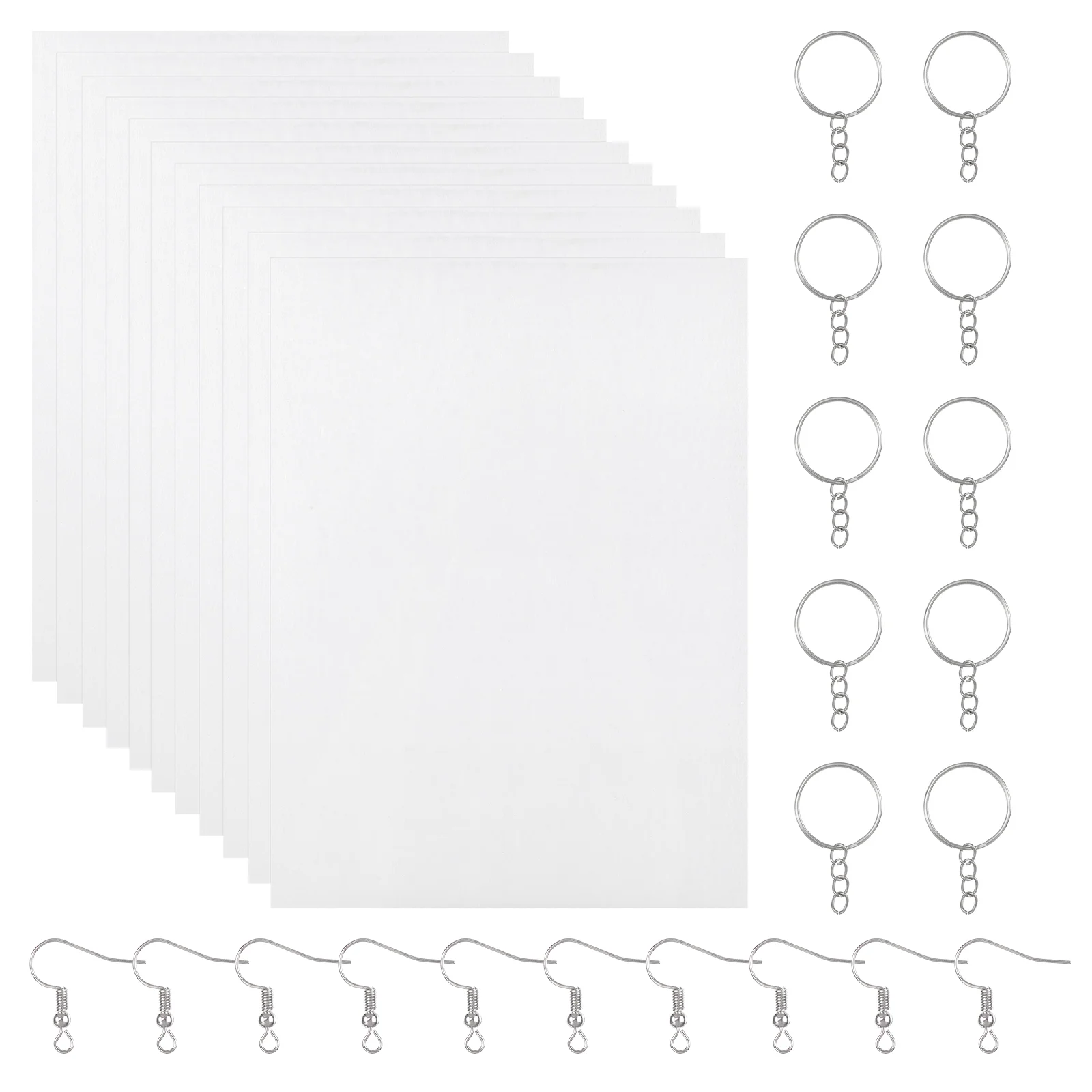 

Набор термоусадочных брелоков, набор пустых бумажных салфеток с термоусадочной пленкой для детей, Наборы украшений, наборы Dink