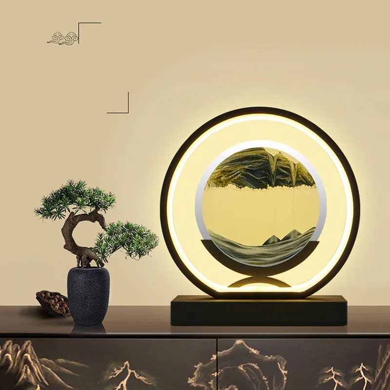 Светодиодная 3-цветная настольная лампа с подставкой