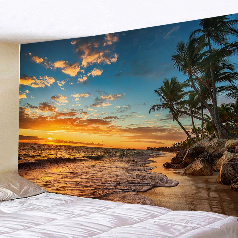 

Landscape Square Blanket Tapestry 3D Printed Tapestrying Rectangular Home Decor Wall Hanging style-1