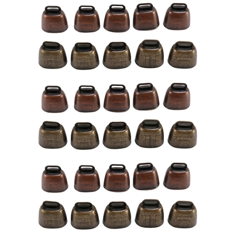 

30 шт., маленькие Латунные Колокольчики для коров, овец