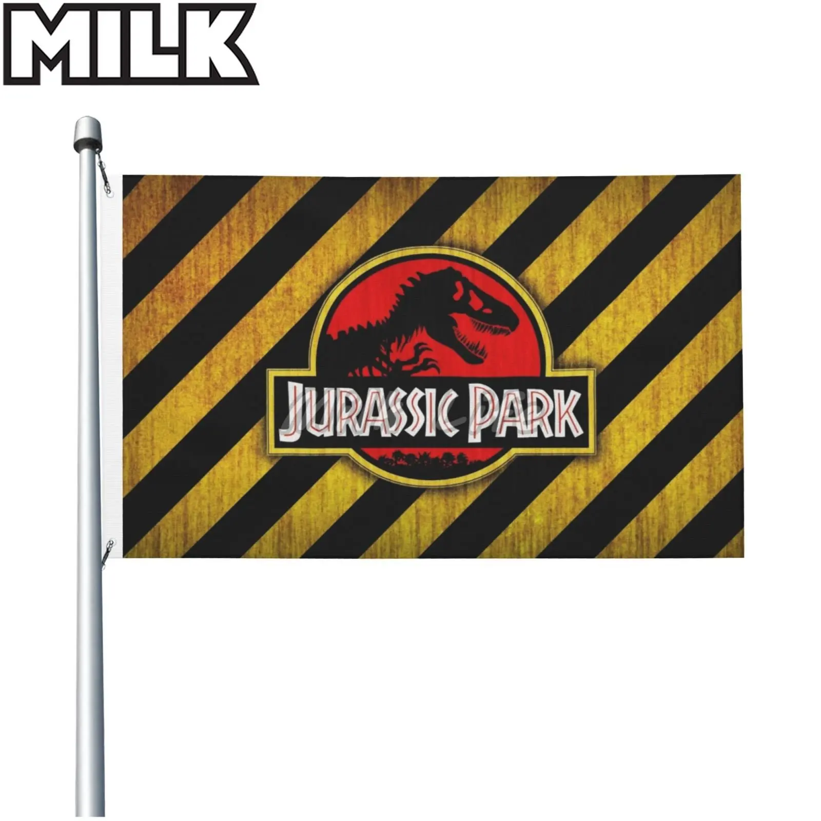 

Double-sided 3D Printing Jurassic Park Flag Banner Polyester Flag 3ft*5ft with Grommet for Home Room Gerden Decor