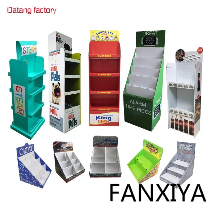 

Custom Supermarket promotion Cardboard display rack Advertising counter top display stands Small counter display stand