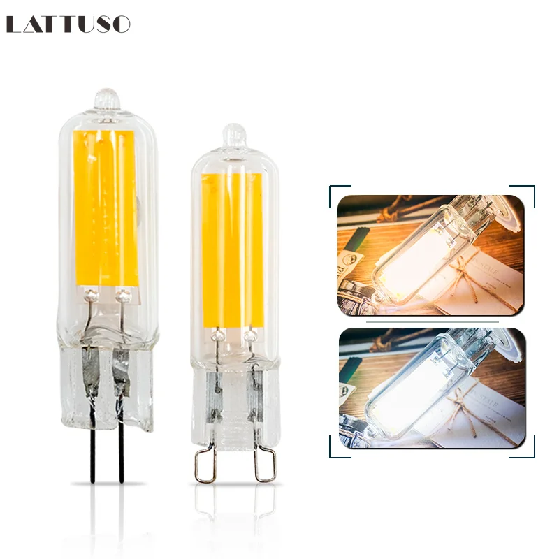 

LED Bulb 6W 9W G4 G9 Light Bulb AC 220V 230V 240V LED Lamp COB Glass Spotlight Chandelier Lighting Replace 30w 40w Halogen Lamp