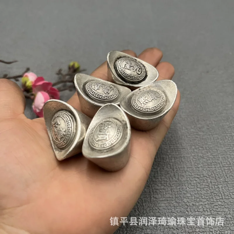 Серебряное украшение из слиток твердая Античная синея Дацин библиотека