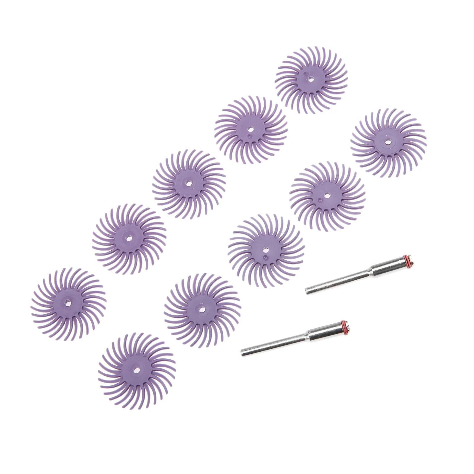 12 шт./компл. абразивная щетка с радиальной щетиной и диском с 1,38 дюймовым шлифовальным наконечником для вращающегося инструмента, очищающее полировальное колесо