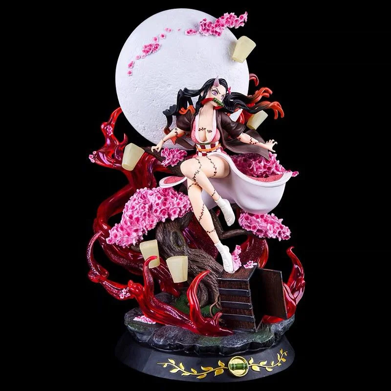 

Anime Figure 31cm Demon Slayer Kamado Nezuko GK Statue Action Figurine Toys Children's Model Doll Gifts