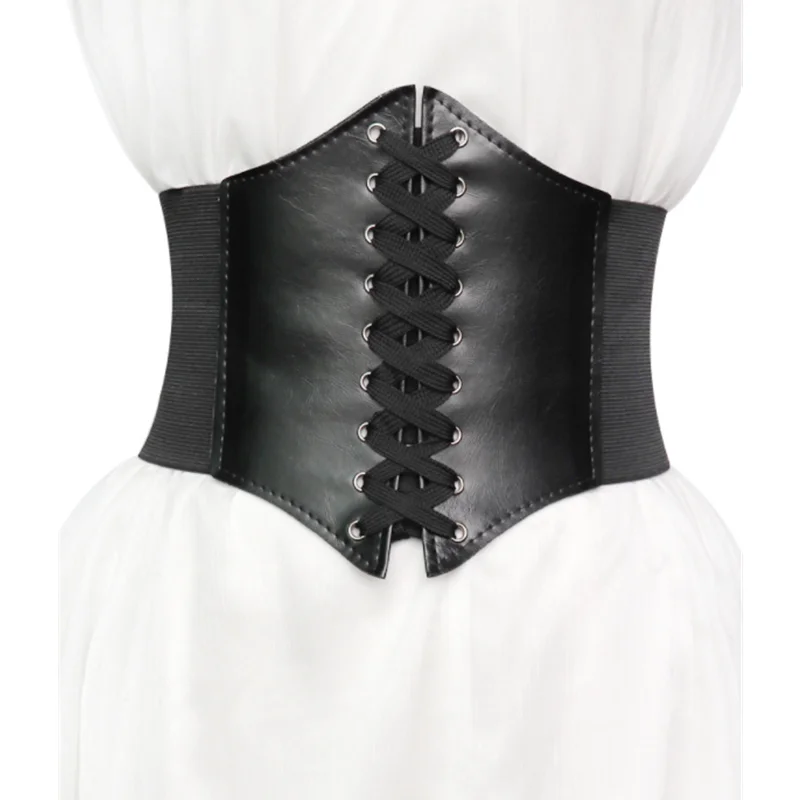 Corset Wide Belts Pu Leather Slimming Body Waistband For Women Elastic Waist Belts Cinto Sobretudo Feminin Ceinture Femme Fajas