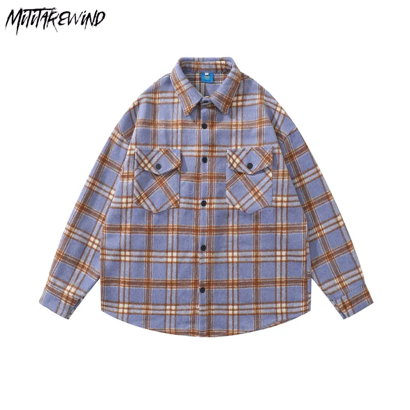 

Японские толстые повседневные свободные рубашки, модная новая уличная одежда с отложным воротником и длинным рукавом, хлопковые корейские рубашки оверсайз