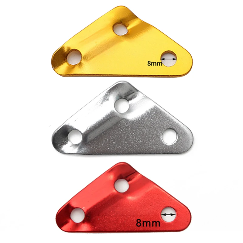 

10 шт., алюминиевая треугольная Пряжка для палатки