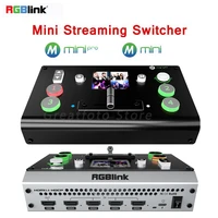 rgblink minimini pro streaming switcher 4 channel hdmi input output usb 3 0 t bar video switch for live broadcast concert
