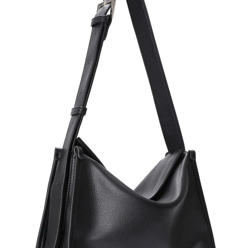 

2023 New Korean Japan Style Shoulder Bags Leather Black Women Handbags Ladies OL Style Business Work Cheap Hobo Crossbody Bag