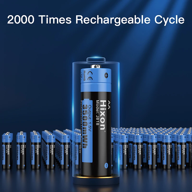 Литиевая аккумуляторная батарея 1 5 В 3 А 3500 МВтч AA