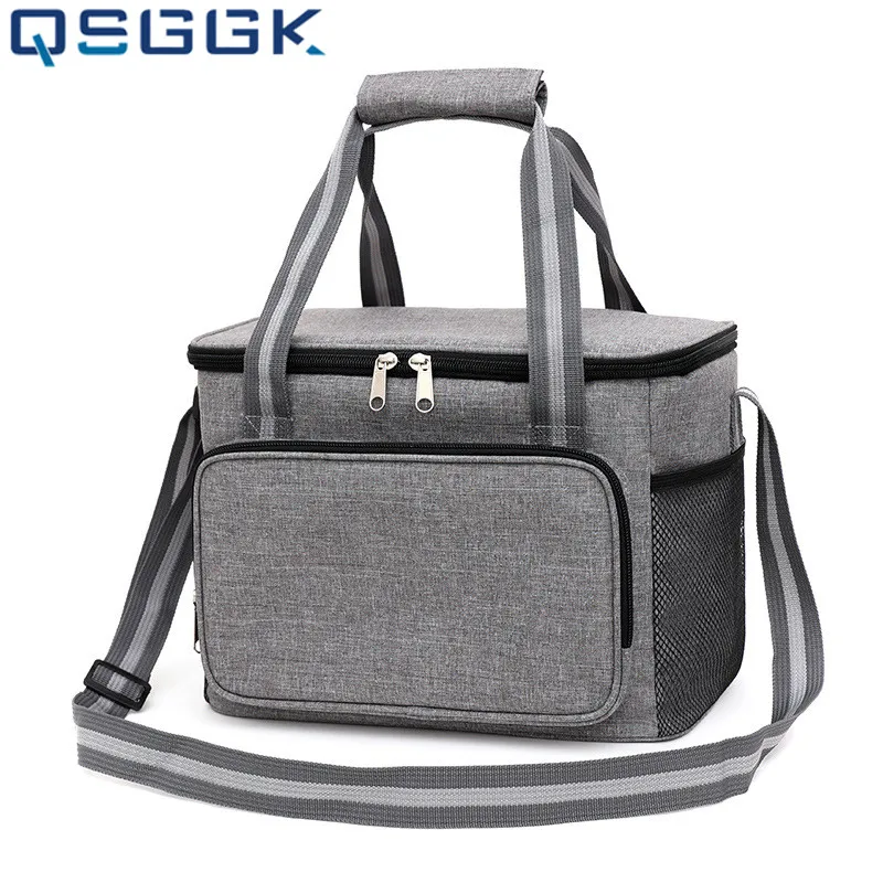 

Portable 15L High Capacity Waterproof Insulated Bag Outdoors Picnic Beverage Bento Thermos and Cooler Bag Takeaway Delivery Bags