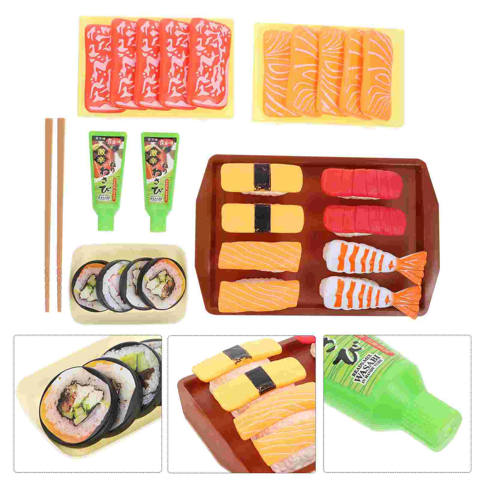 

Playtoys Kitchen Pretend Toy Set Sushicooking House Children Breakfast Game Miniaturedrinks Simulation Playset Role Kids Toddler