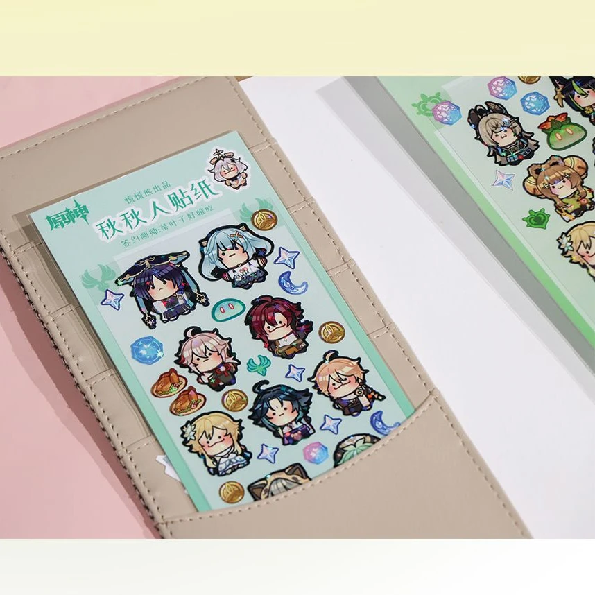 Игра Impact Q Fanwork 7 элементов наклейки для разных людей граффити ноутбука багажа