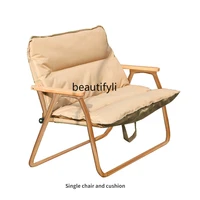 yj outdoor folding chair kermit chair a double chair butterfly chair moon chair cotton sofa cushion