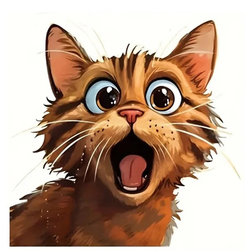 

Виниловая наклейка с мультяшным котом