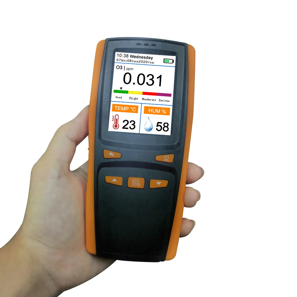 2020 hot selling Portable O3 detector Ozone gas analyzer Air quality monitor LCD display O3 temperature tester meter