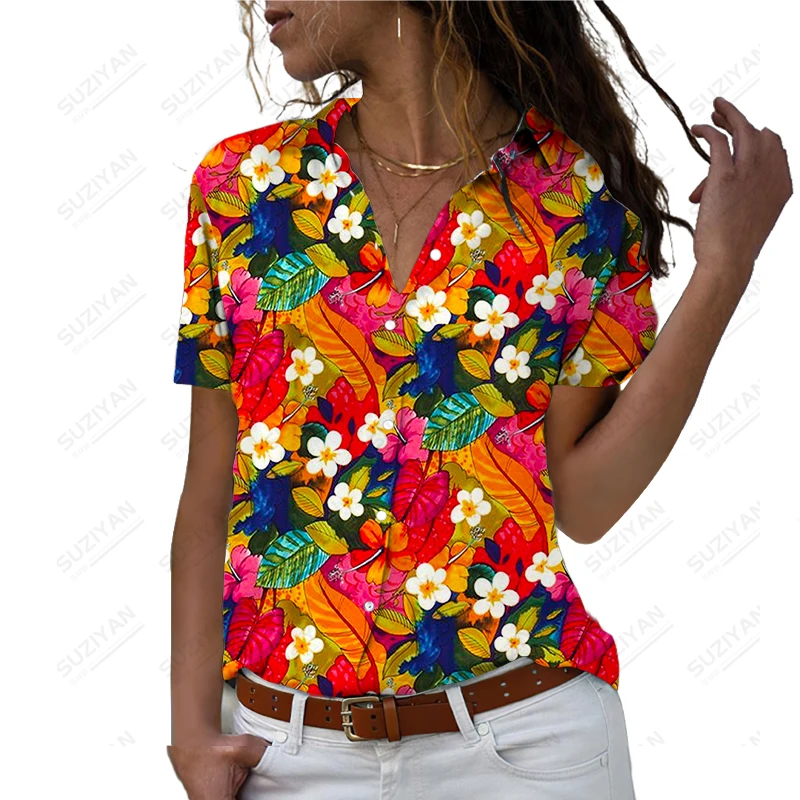 

Летняя новая женская рубашка с цветочным 3D принтом, женская рубашка, красивая Повседневная стильная женская рубашка, модная Свободная Женская рубашка