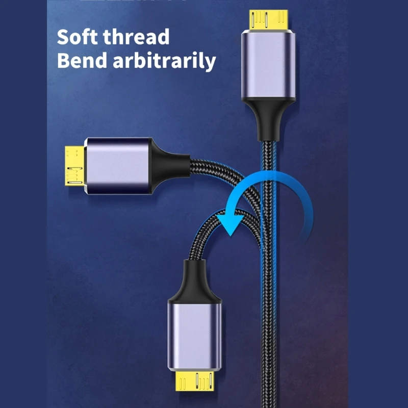 Кабель-переходник 2 в 1 USB и C к Micro B 5 Гбит/с кабель для зарядки синхронизации данных