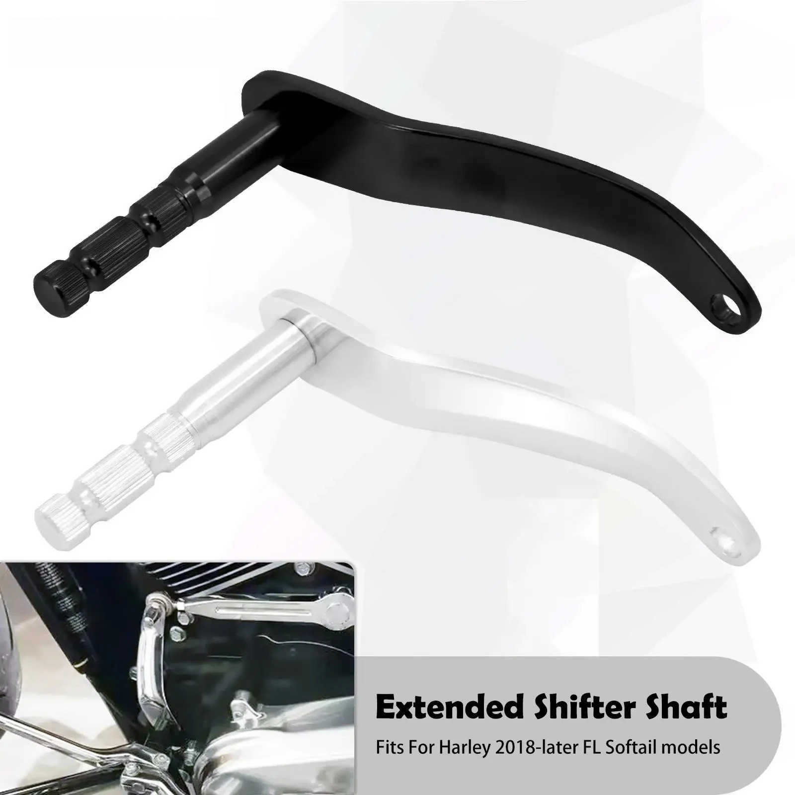 Новый удлиненный рычаг переключения передач для мотоциклов Harley Softail Heritage Sport Glide FLSB Fat Bob Slim 2018-2025 (art.: 3920da99928e7) - 3920da99928e7