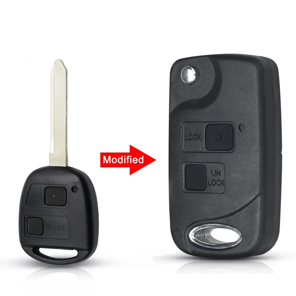

KEYYOU 1 шт. модифицированный чехол для дистанционного ключа автомобиля для Toyota Yaris Carina Corolla Avensis складной ключ Flid TOY47 чехол с лезвием