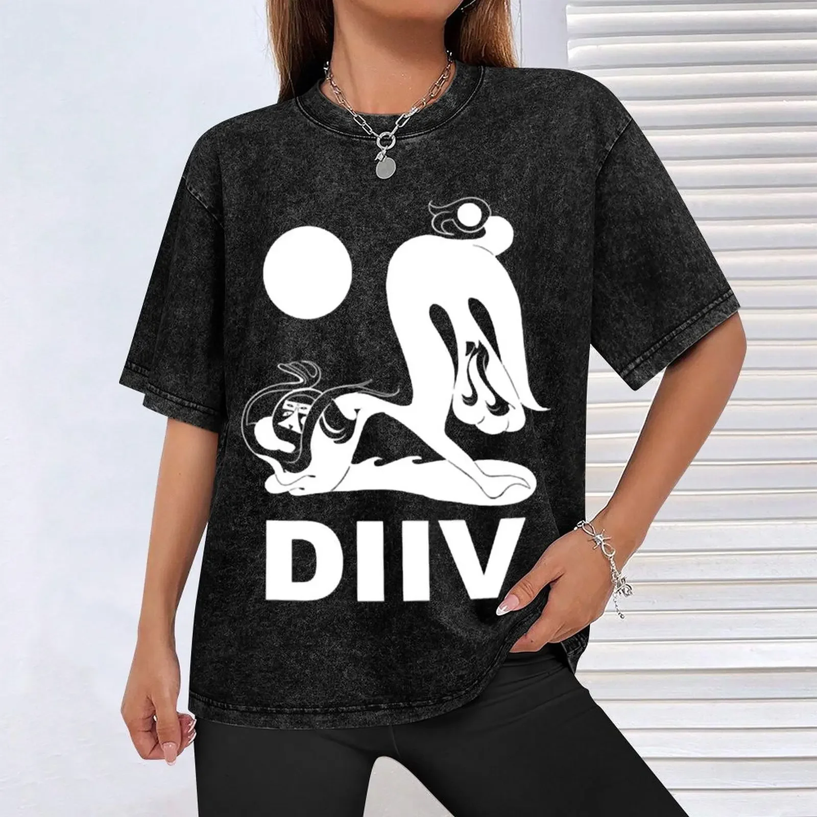 Diiv футболка для мальчиков на заказ белая корейская модная мужская одежда мужские