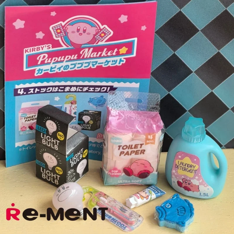 Фото Коллекционная фигурка Re-Ment Kirby's Pupupu Market: миниатюрная сцена супермаркета, 8 различных стилей для фанатов аниме №4