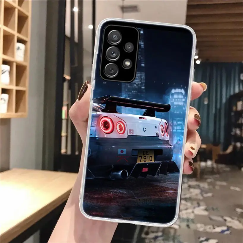 Фото Японский силиконовый чехол для телефона JDM Sports Car GTR для Samsung Galaxy Note 20 Ultra 9 8 10 Pro S10 Lite S9 Plus S8 + S7 Edge Cover Fund №4