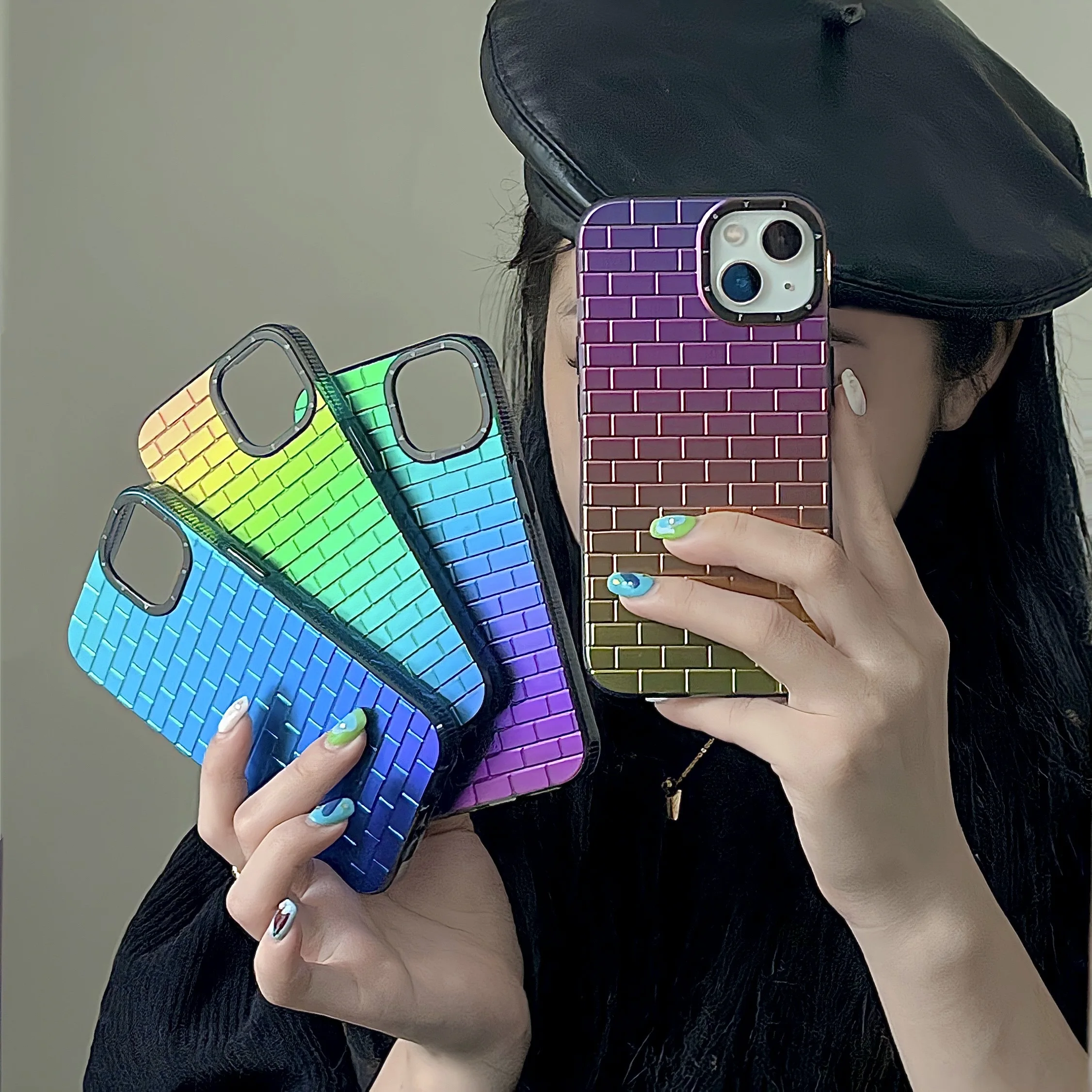 

Exclusive Creative Luxury Translate Gradient Color Phone Case For iPhone14 13 12 11Pro Max 13pro 12pro Soft Shockproof Cover