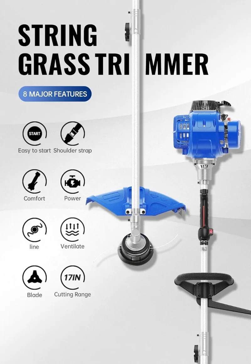 Система ухода за двором 2-в-1 31 куб.см 4-тактный газовый двигатель