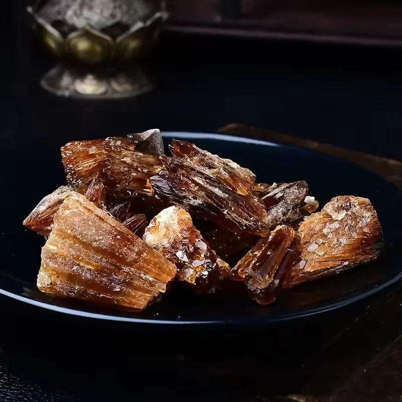 

Необработанный кластер янтарного кальцита