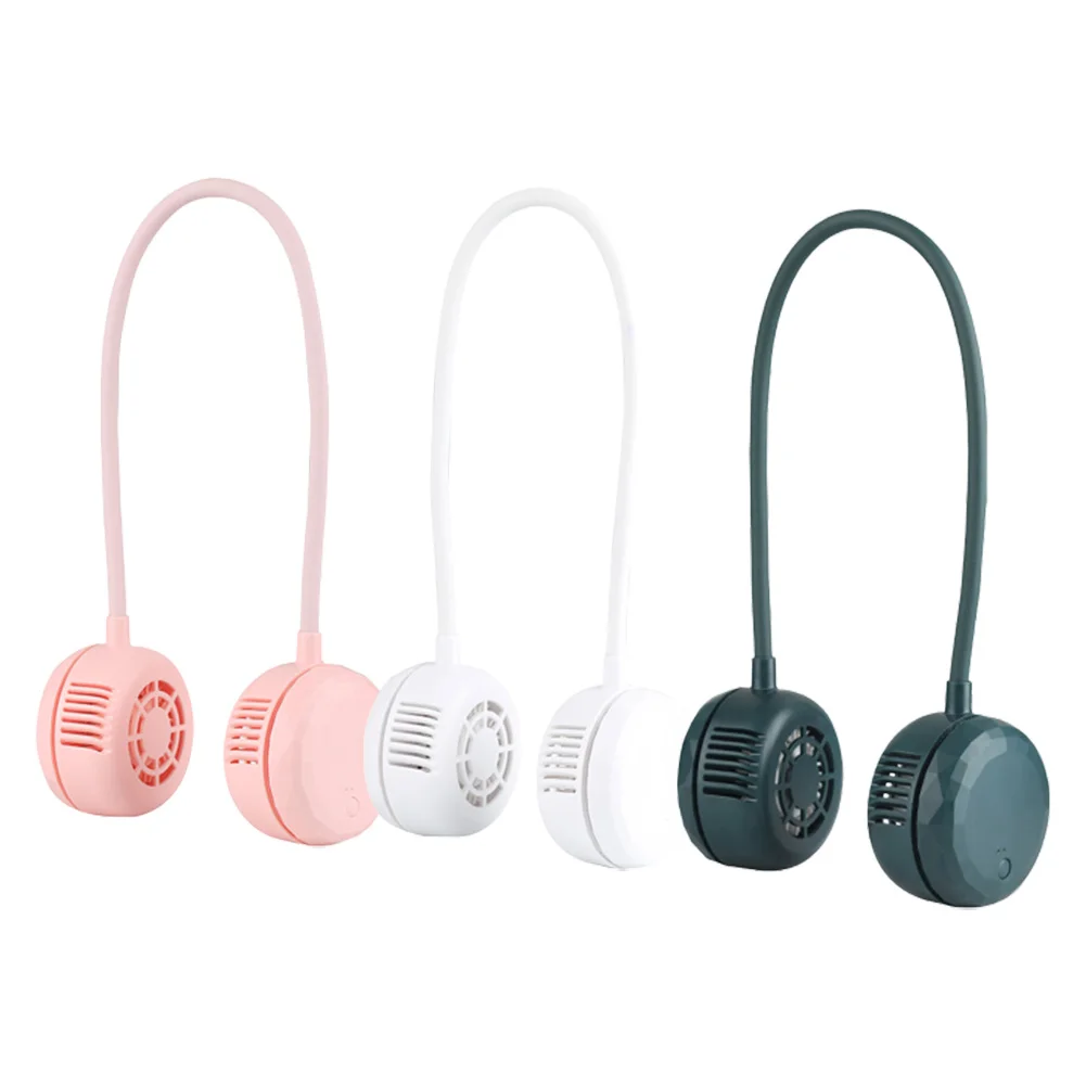 

Portable Hanging Neck Fan Leafless 3 Modes USB Rechargeable For Outdoor Sports Mini Turbo Bladeless Fan Camping Tool Accessories