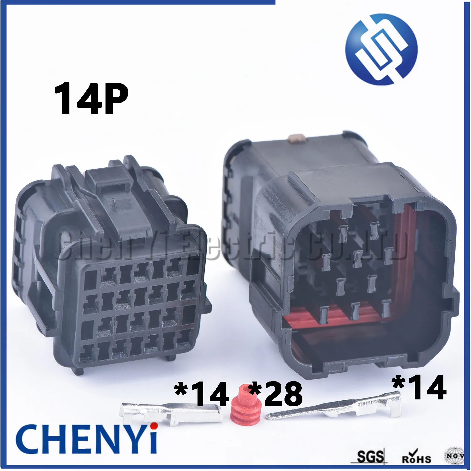 14 контактный штекер, гнездо, водонепроницаемый разъем, штекер 7123-7544-30 7222-7544-30 MG610350 MG640352 для габаритного фонаря, заднего фонаря
