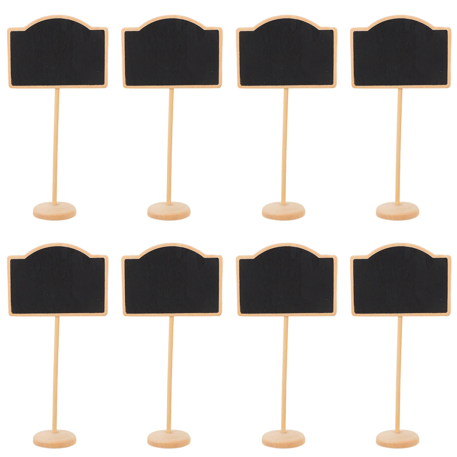 

10pcs Mini Blackboard Signs Message Blackboards Wooden Chalkboard Plant Markers
