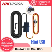 Hikvision Car DVR Record Hardwire Kit Dash Cam For Low Vol Protection Mini USB Port 12V-24V in 5V2.5A out Mini USB Charger Line