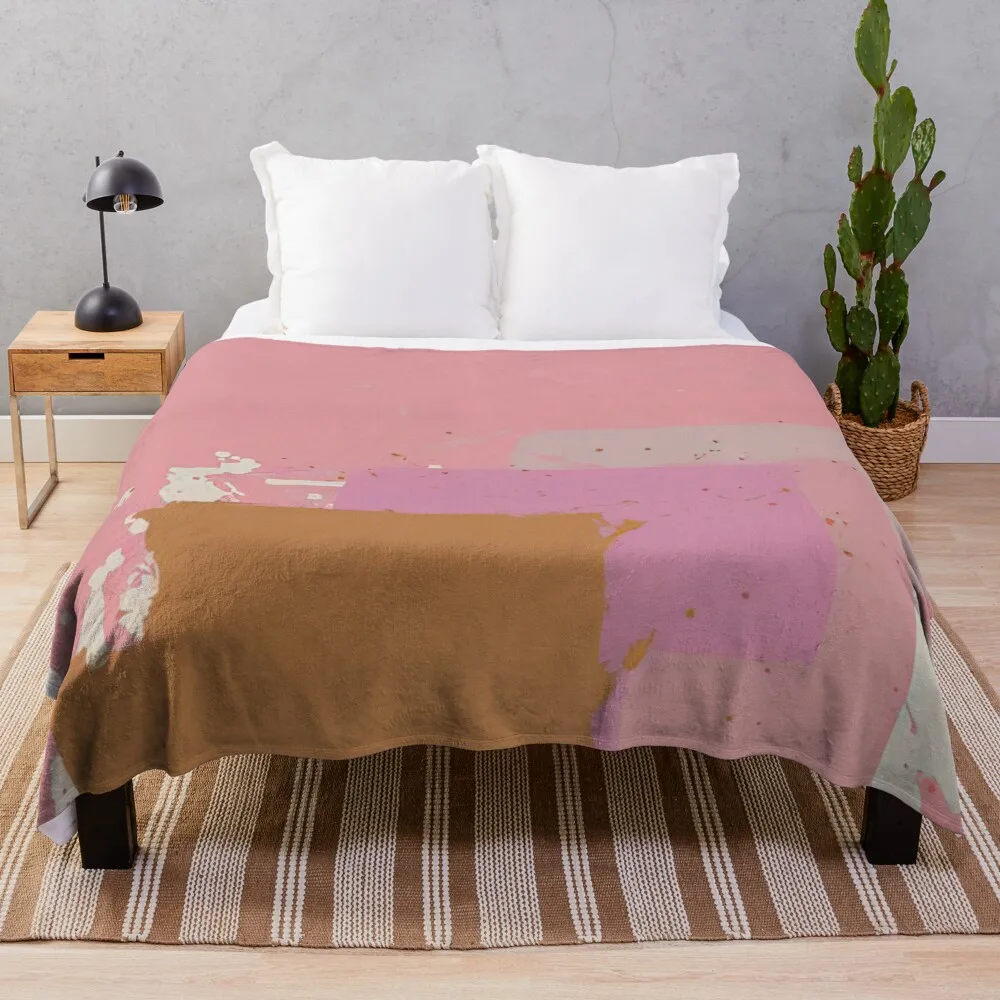 John Hoyland — коричневый черный на розовом языке одеяло 1971 рождественские подарки