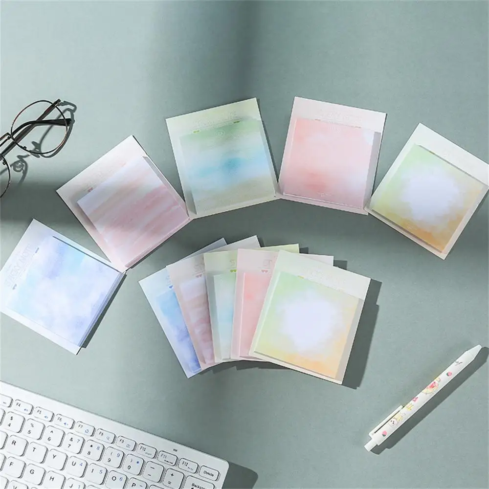 

Colorful Notes Not Easily Broken Memo Pad Big Viscosity Paper Size Notes School Supplies Duplex Paper Paper Sticker