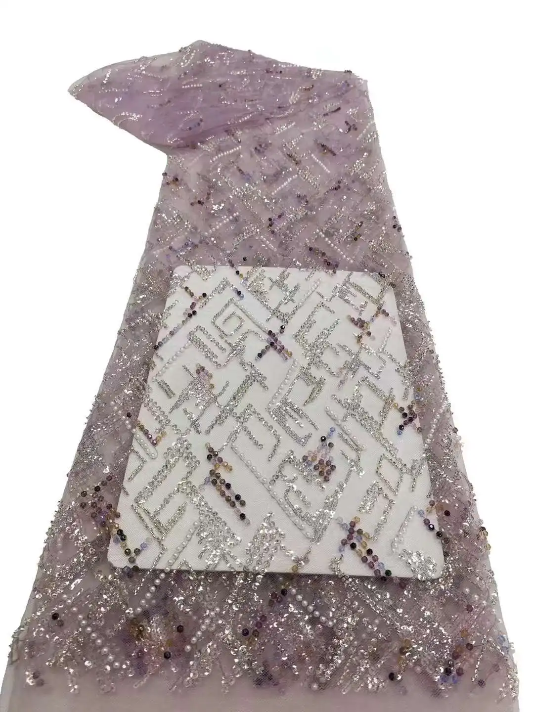 Африканские бусины кружевная ткань 2024 высококачественное кружево нигерийские