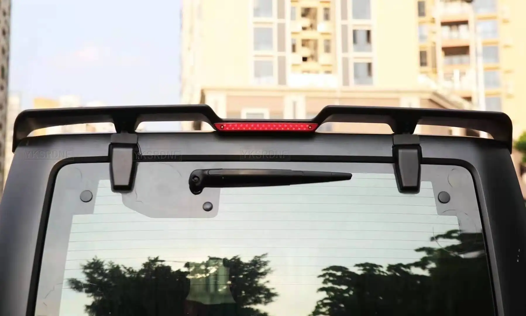 Задний спойлер черного цвета из АБС-пластика для JL1195 задний JL и J367 JK jeep wrangler lantsun