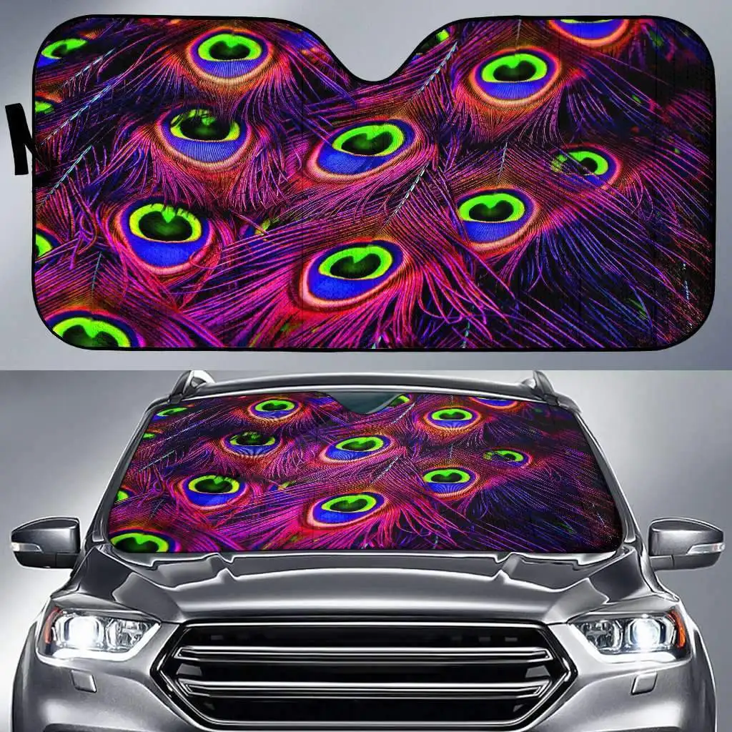 

Peacock Feathers Car Sun Shades Amazing Gift Ideas T052020