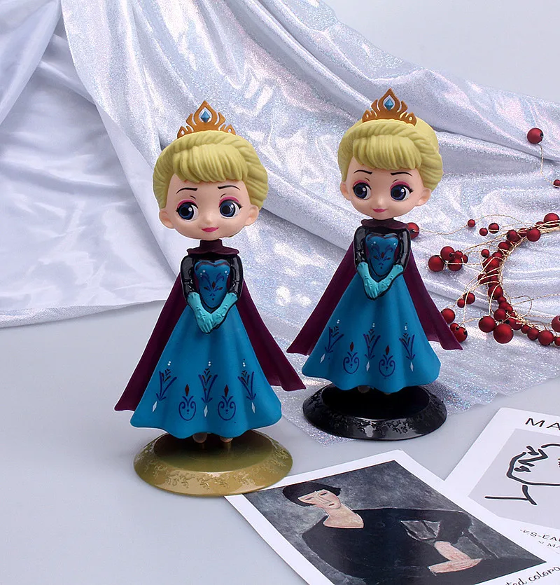 Disney Frozen Elsa Anna Olaf Cake Decoration Ornaments Frozen Elsa Figurines Birthday Toys for Girls