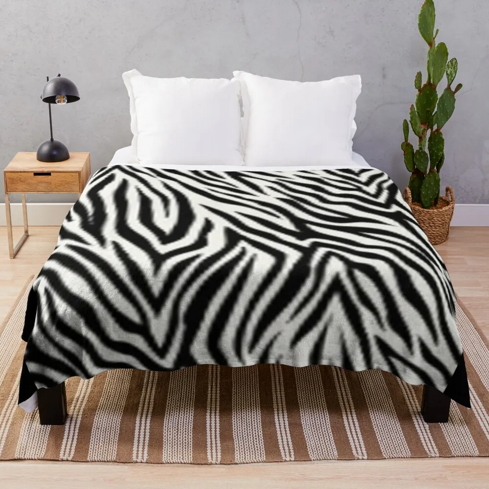 

Zebra Skin Pattern Fleece Fuzzy Blankets on Bed Sofa Air Condition Sleeping Cover Bedding Throws Bedsheet Kids Girls Gifts