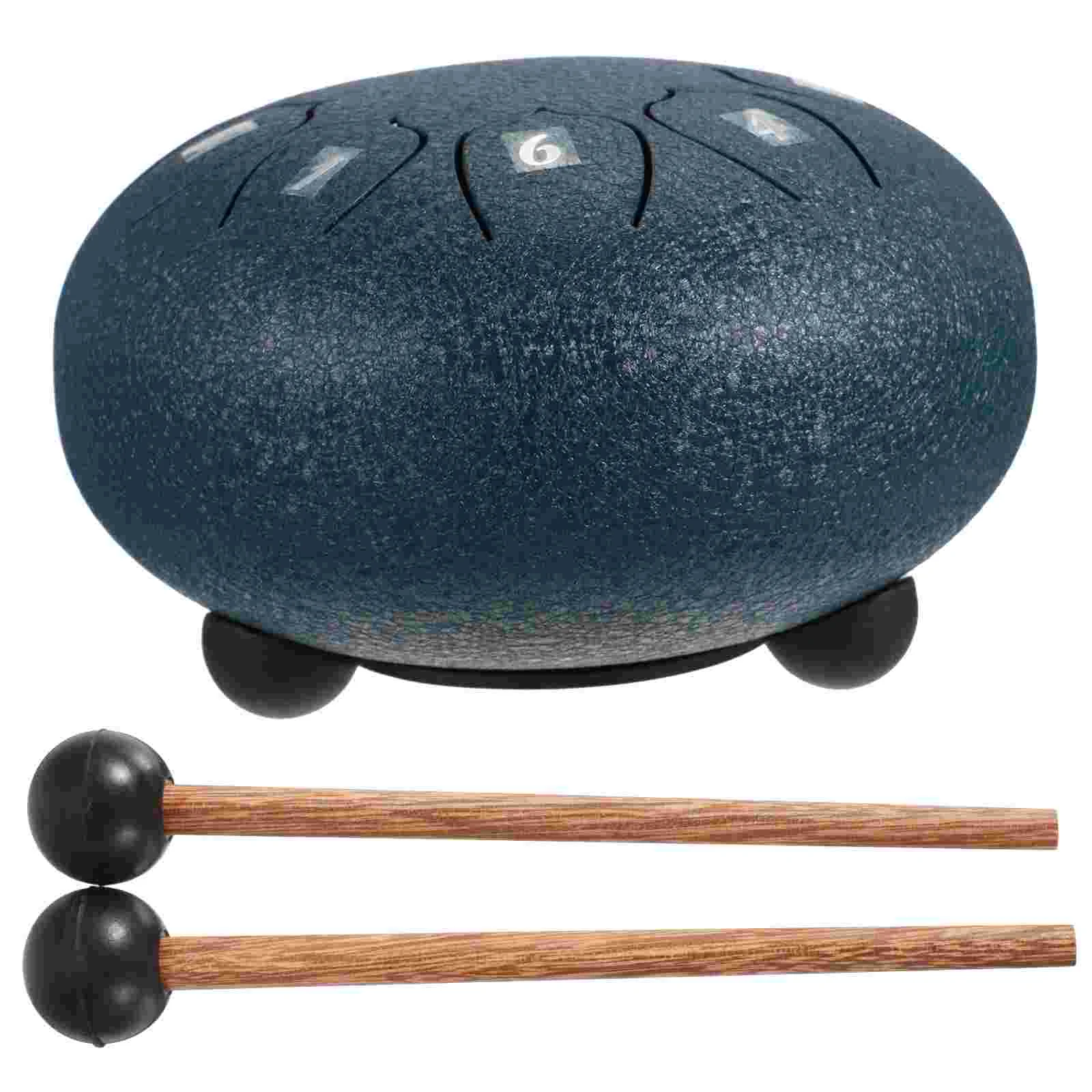 

Drum Tongue Percussion Instrument Handpan Musical Drums Rhythm Mini Steel Aum Mallets Set Hand Adults Meditation Sticks Worry